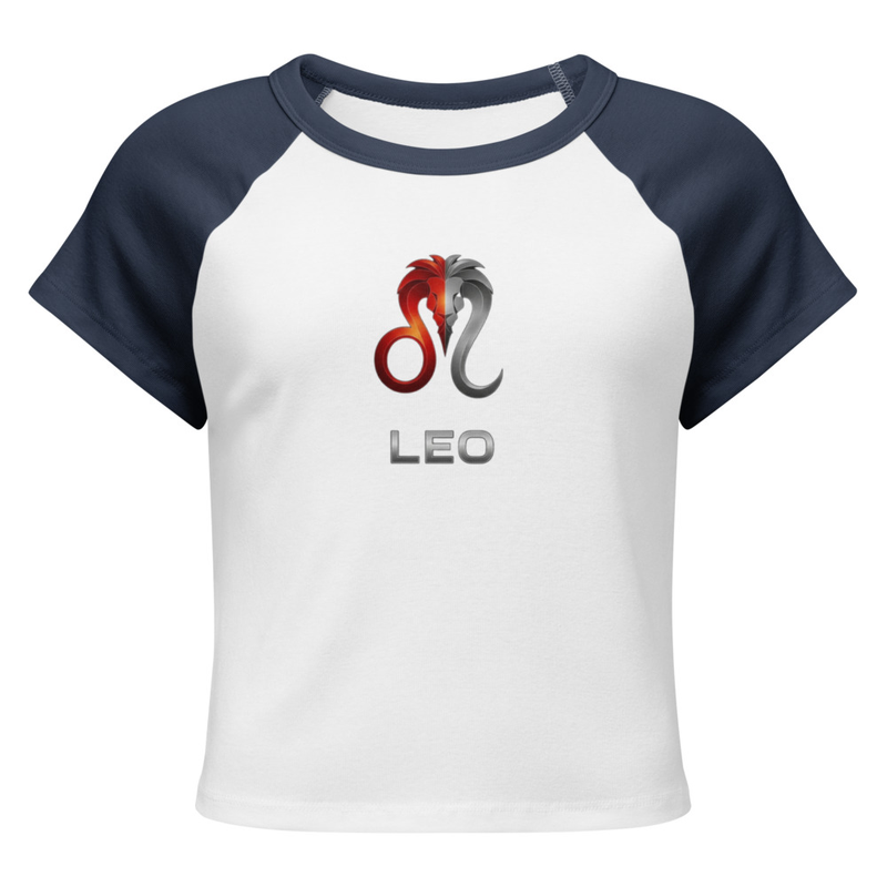 Leo Women’s micro rib raglan baby tee