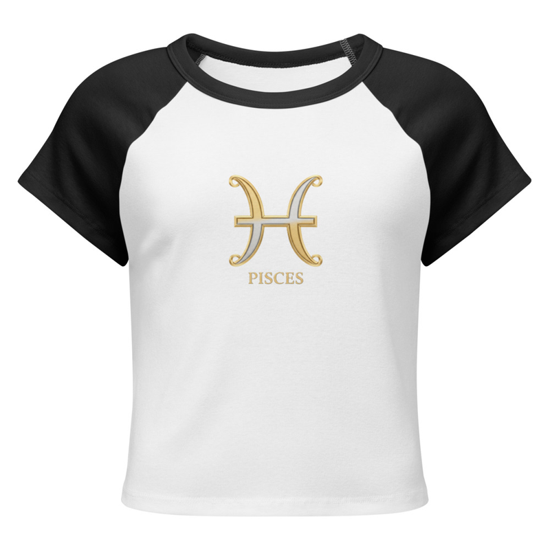 Pisces Women’s micro rib raglan baby tee