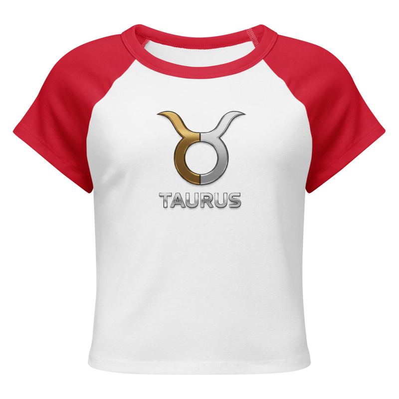 Taurus Women’s micro rib raglan baby tee