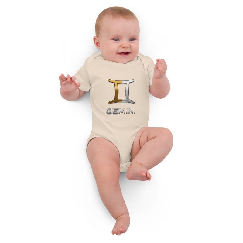 Gemini Organic cotton baby bodysuit