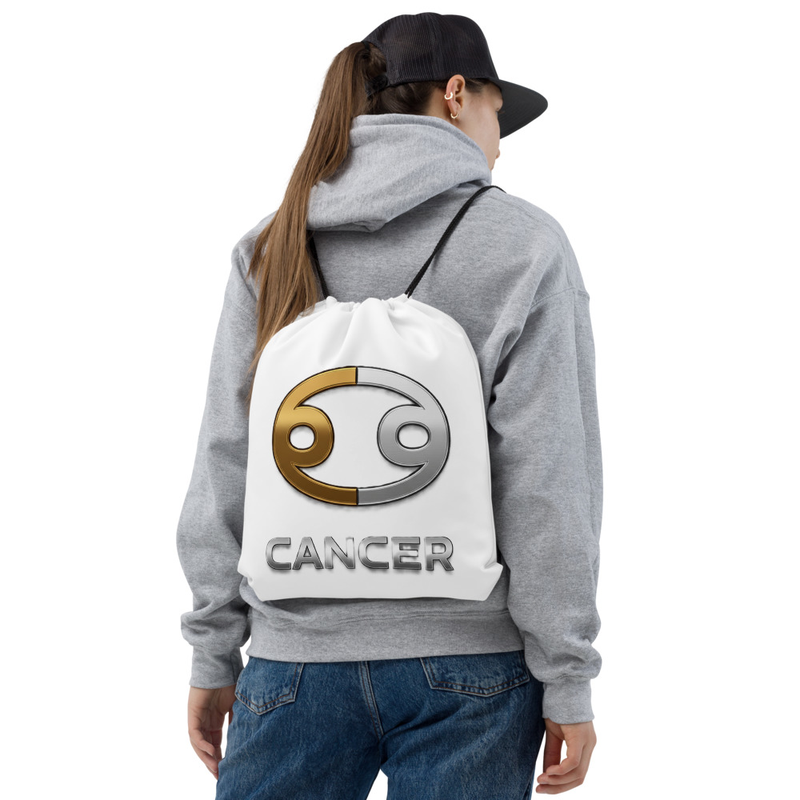 Cancer Drawstring bag