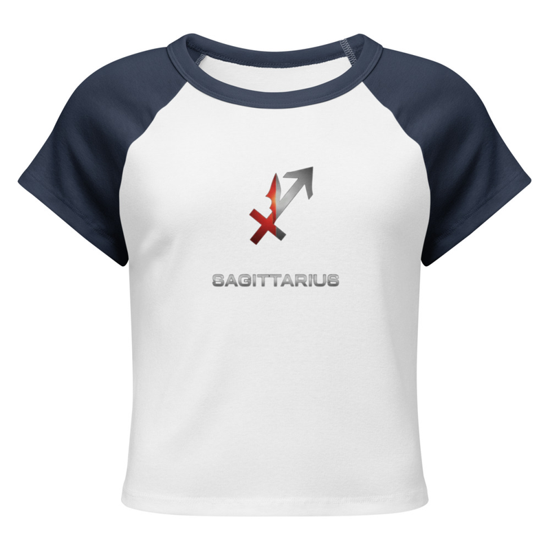 Sagittarius Women’s micro rib raglan baby tee