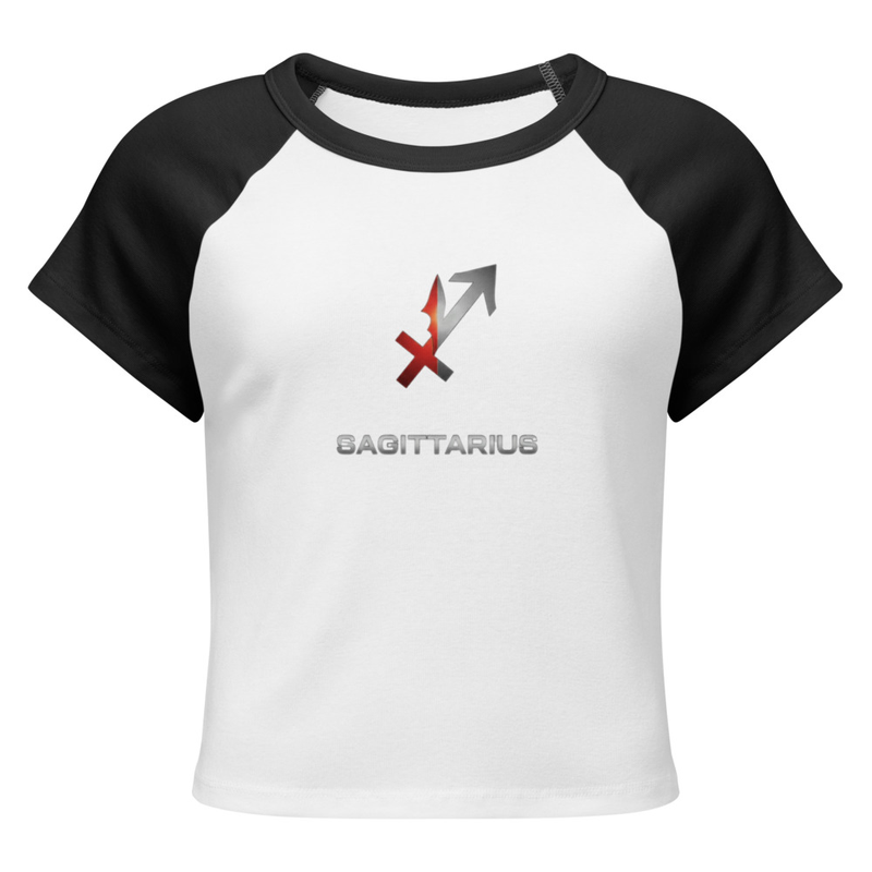 Sagittarius Women’s micro rib raglan baby tee
