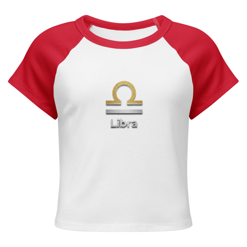 Libra Women’s micro rib raglan baby tee