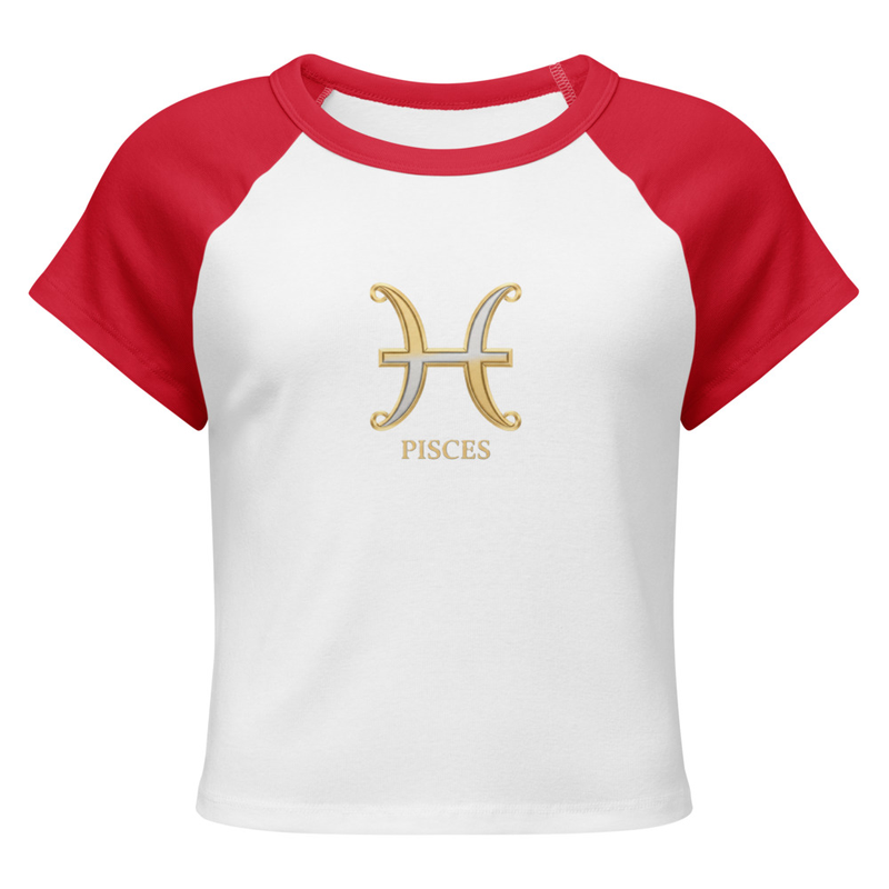 Pisces Women’s micro rib raglan baby tee