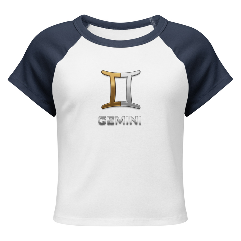 Gemini Women’s micro rib raglan baby tee