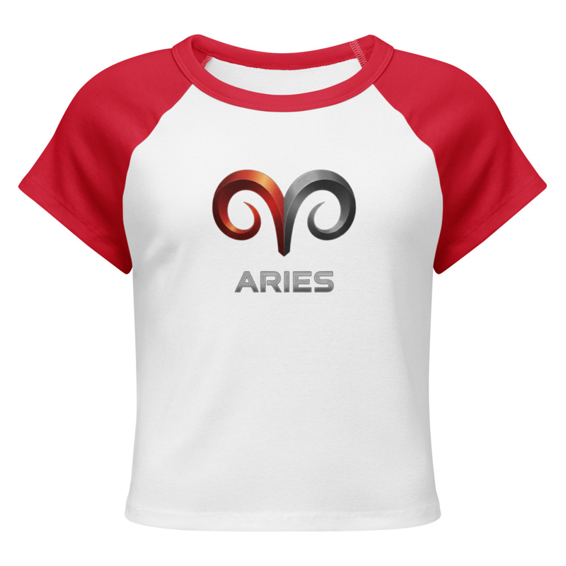 Aries Women’s micro rib raglan baby tee