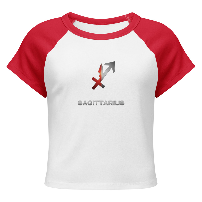 Sagittarius Women’s micro rib raglan baby tee