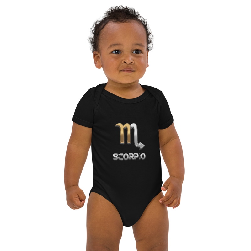 Scorpio Organic cotton baby bodysuit