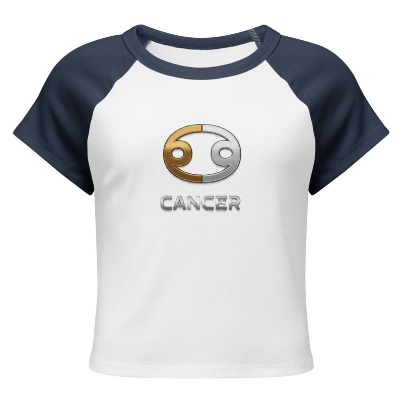 Cancer Women’s micro rib raglan baby tee