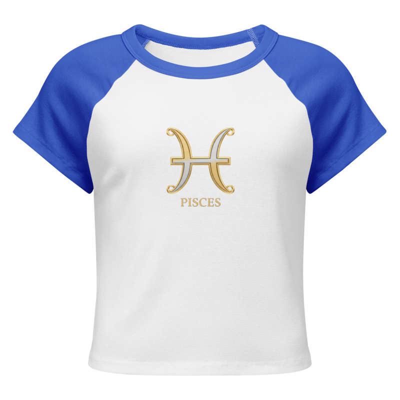 Pisces Women’s micro rib raglan baby tee