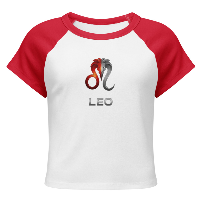 Leo Women’s micro rib raglan baby tee