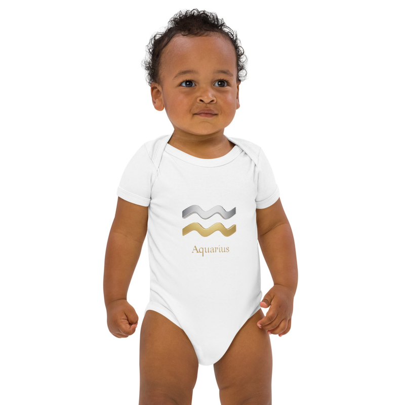 Aquarius Organic cotton baby bodysuit