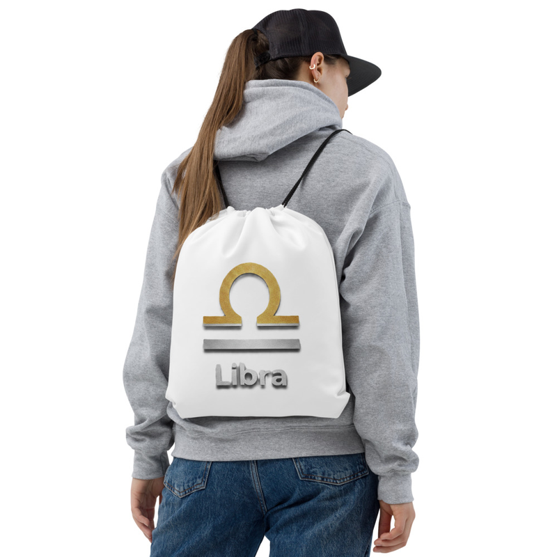 Libra Drawstring bag