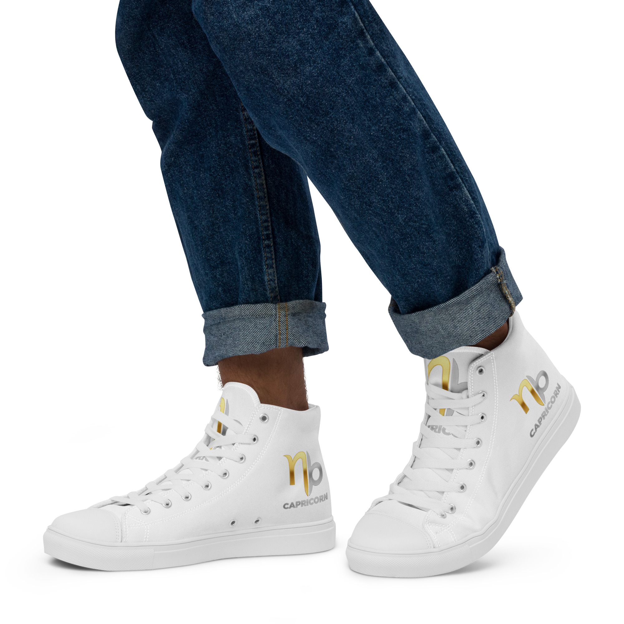 Capricorn Men’s high top canvas shoes