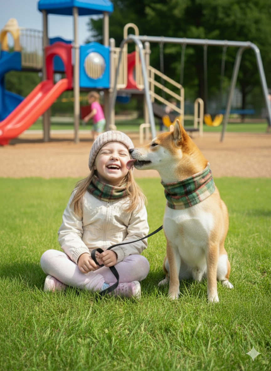 "Perfect Match" Plaid Moose Infinity Scarf for Dog and Owner
