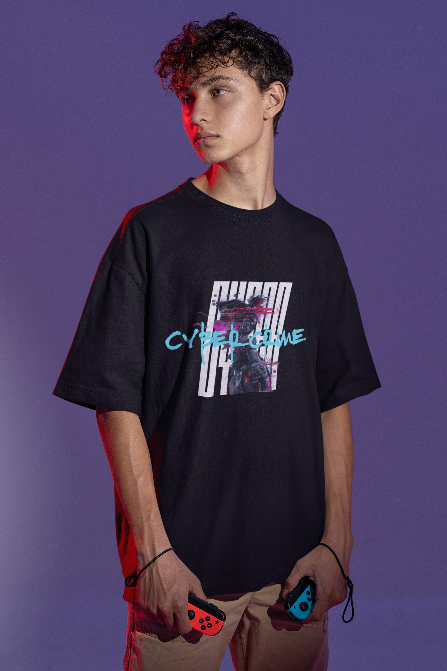 Cyber Crime Graphic T-Shirt