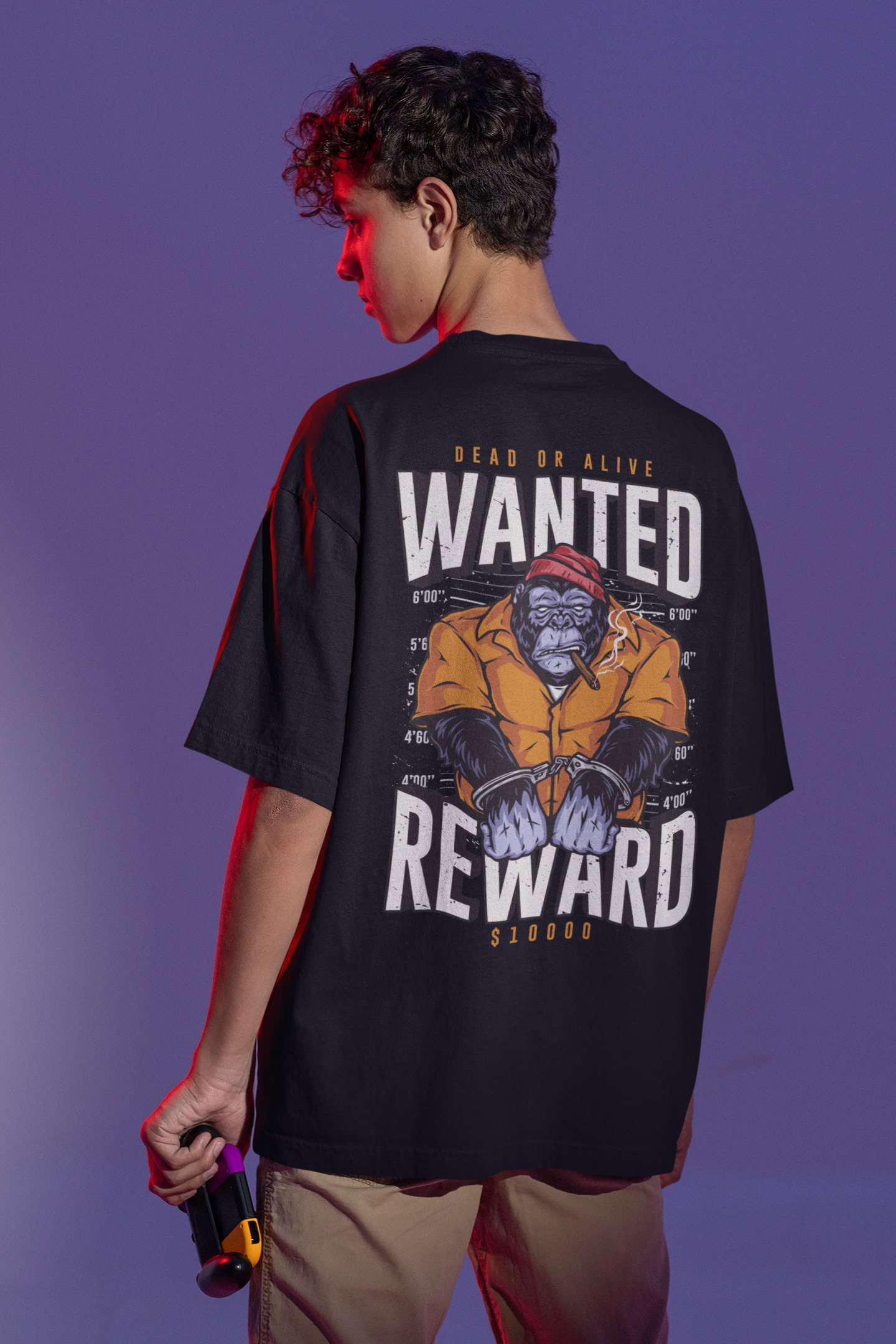 Wanted Reward Graphic T-Shirt