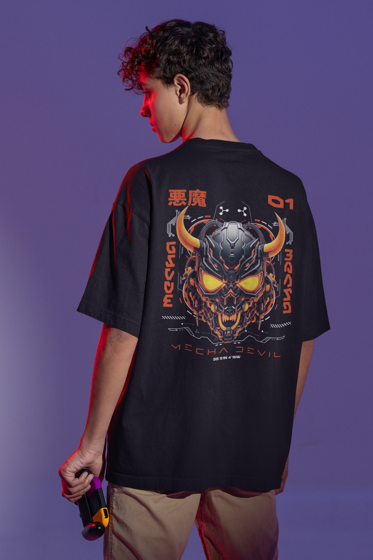 Mecha Devil Graphic T-Shirt
