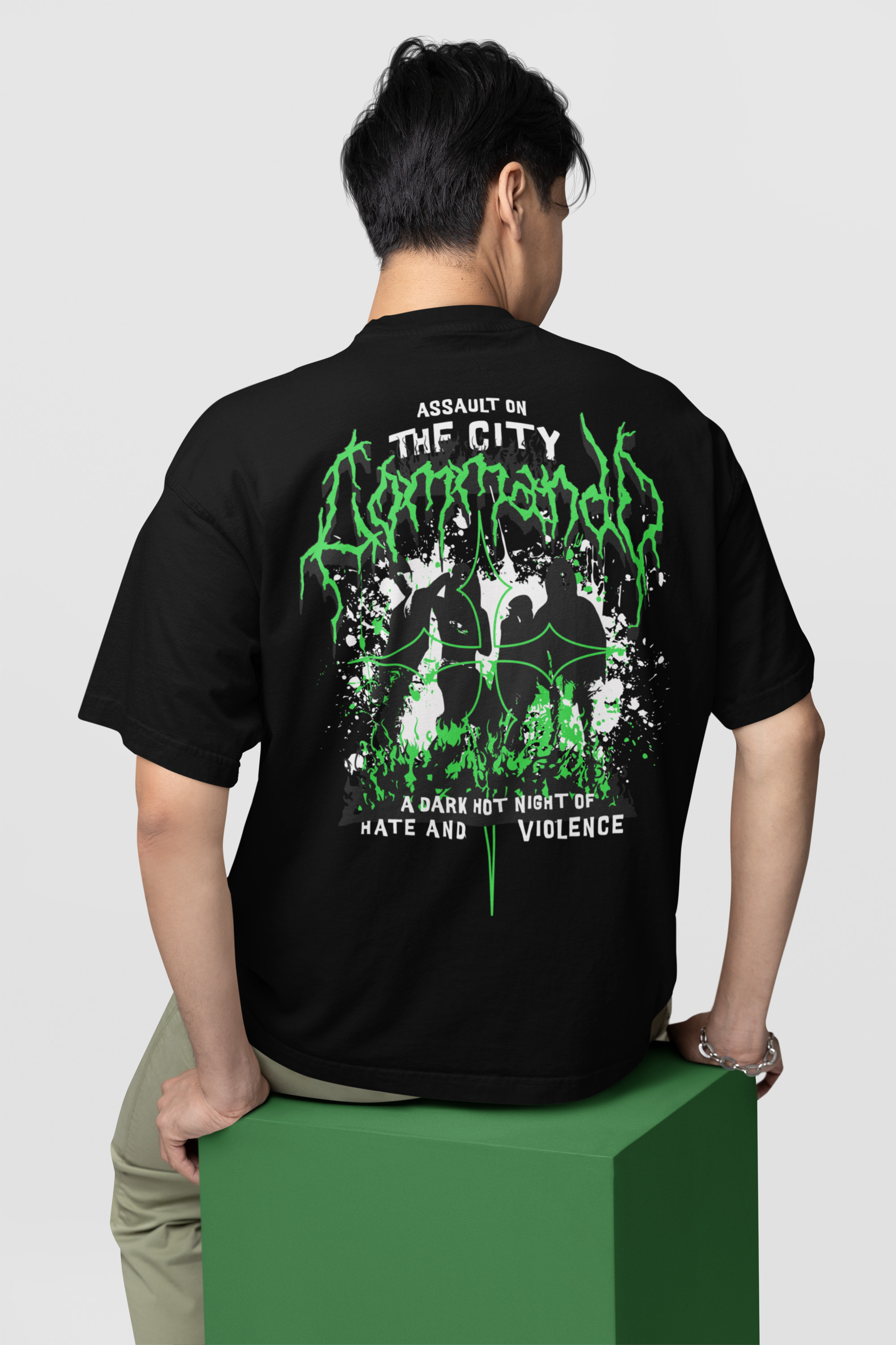 Graphic Print Black T-shirt