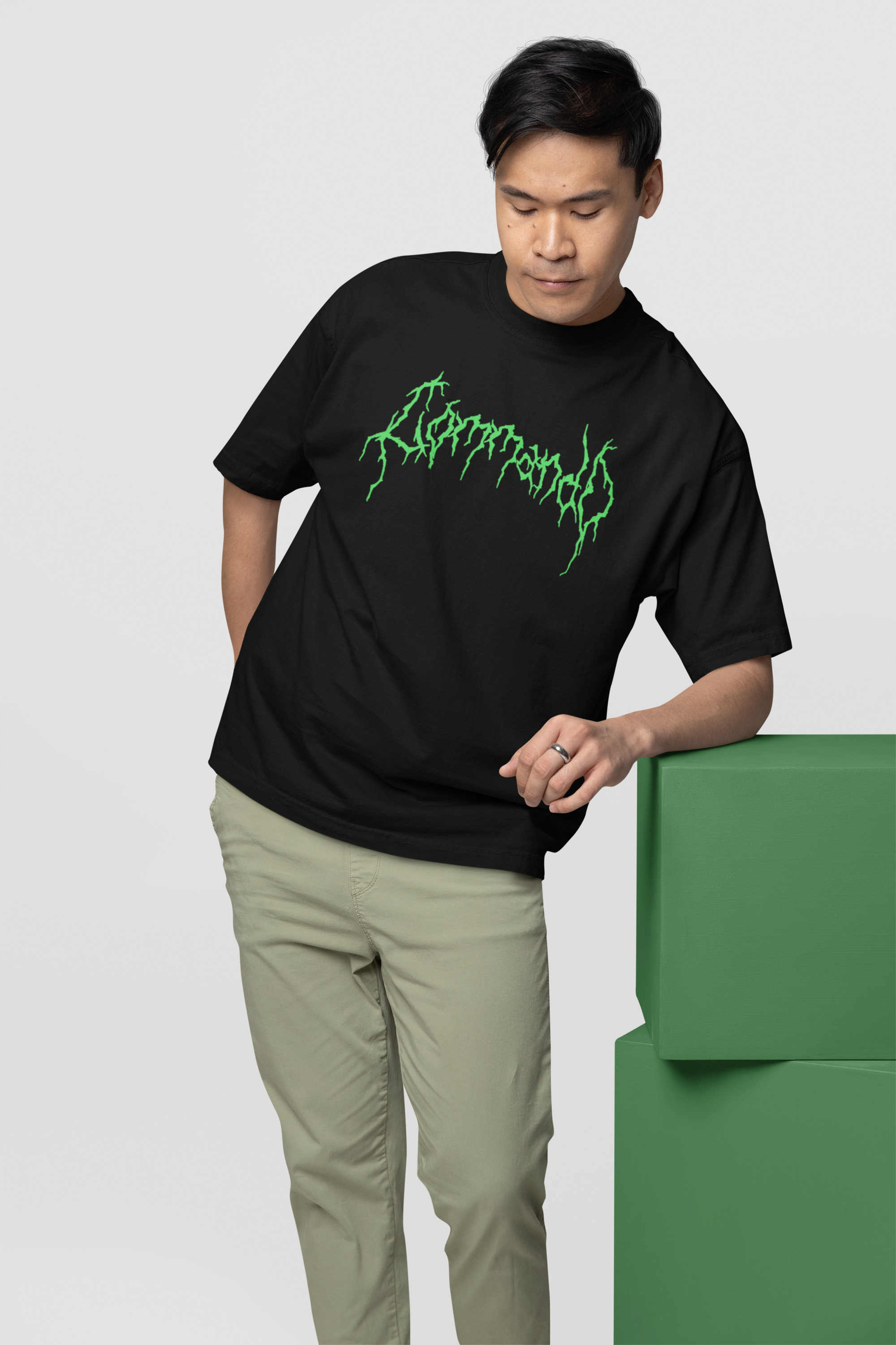 Graphic Print Black T-shirt