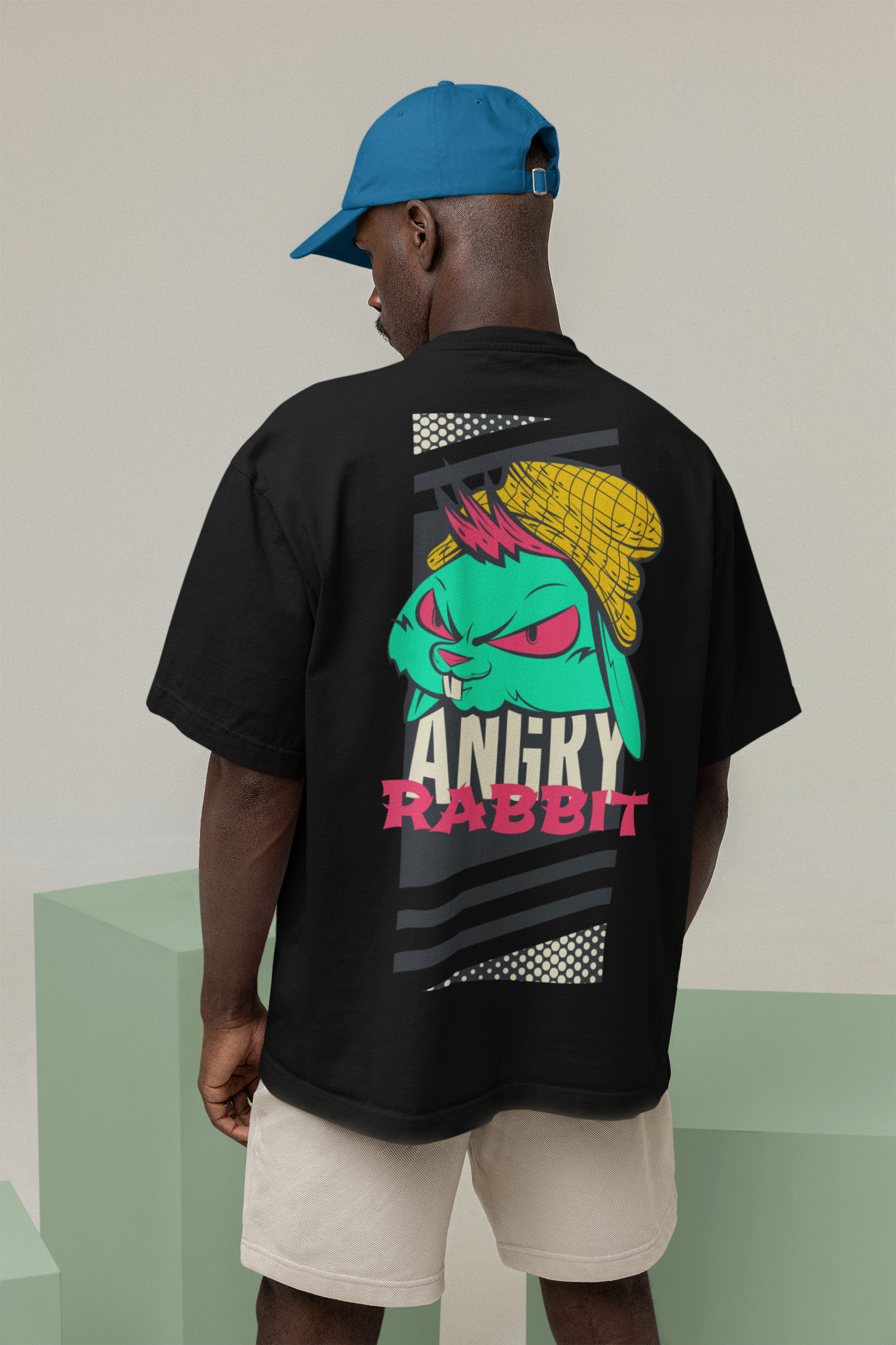 Angry Rabbit Graphic T-Shirt