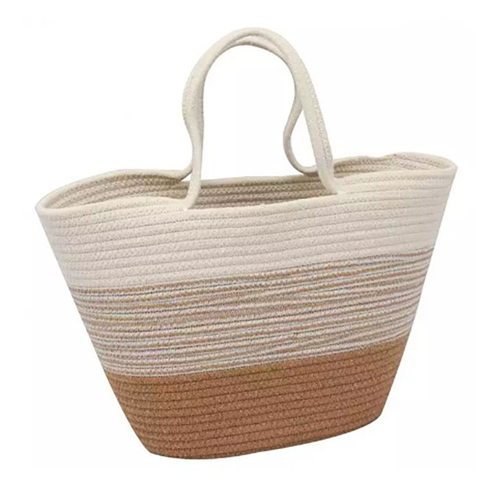 Woven Cotton Rope Tote Bag