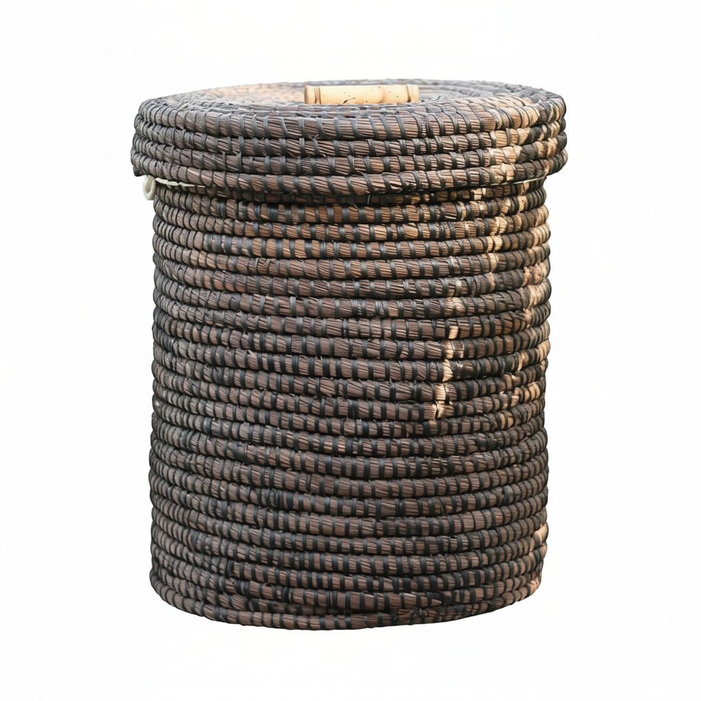 Woven Rattan Laundry Basket