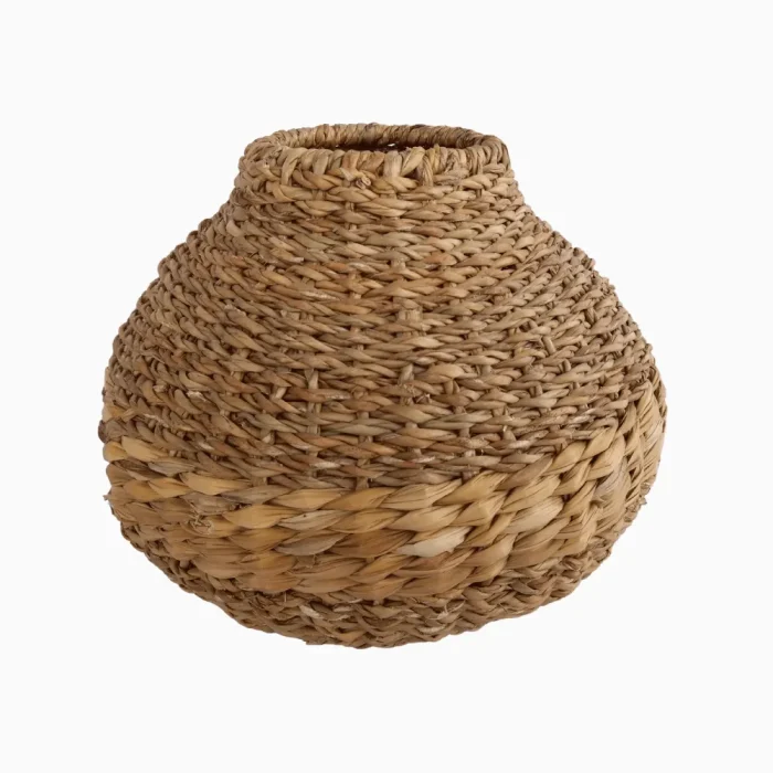 Handwoven Seagrass Basket Vase