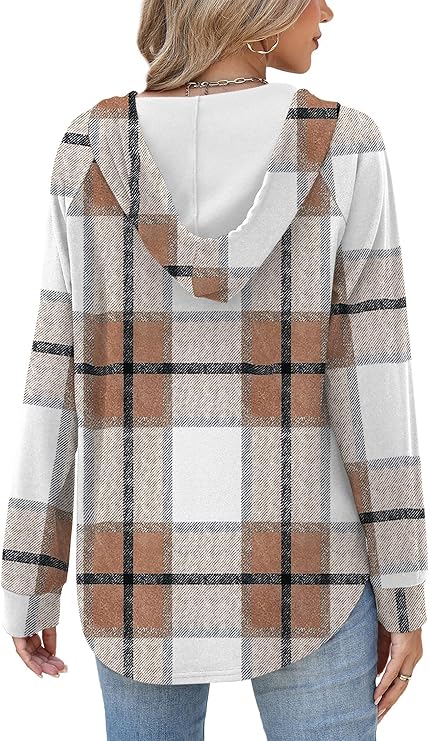 OFEEFAN Womens Hoodies Pullover Sweaters Tunic Tops for Women Loose Fit Dressy Oversized Sweatshirt with Buttons