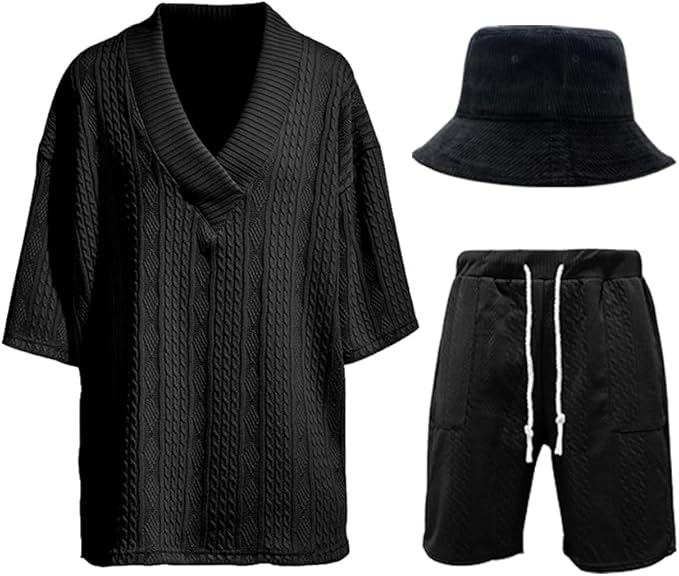 Mens Short Sets 2 Piece Outfits Fashion Beach Summer Casual Vacation