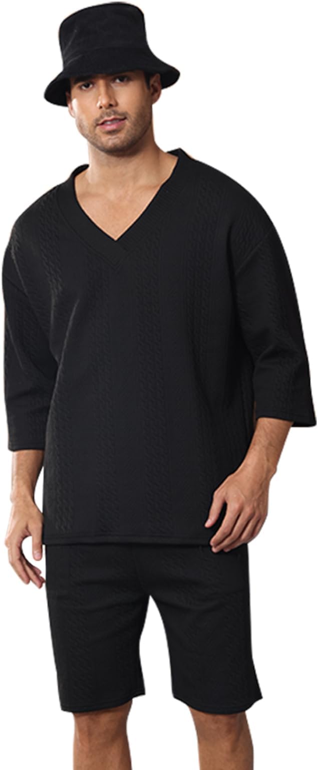 Mens Short Sets 2 Piece Outfits Fashion Beach Summer Casual Vacation