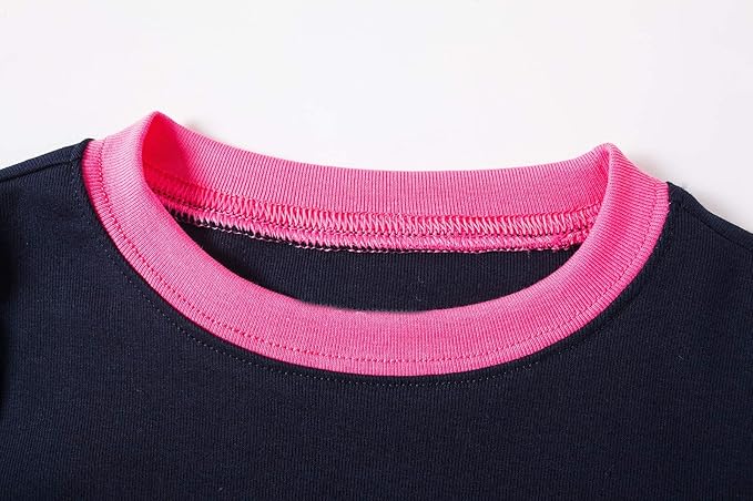 KikizYe Girls Pajamas Set Kids Long Sleeve PJs Cotton Jammies