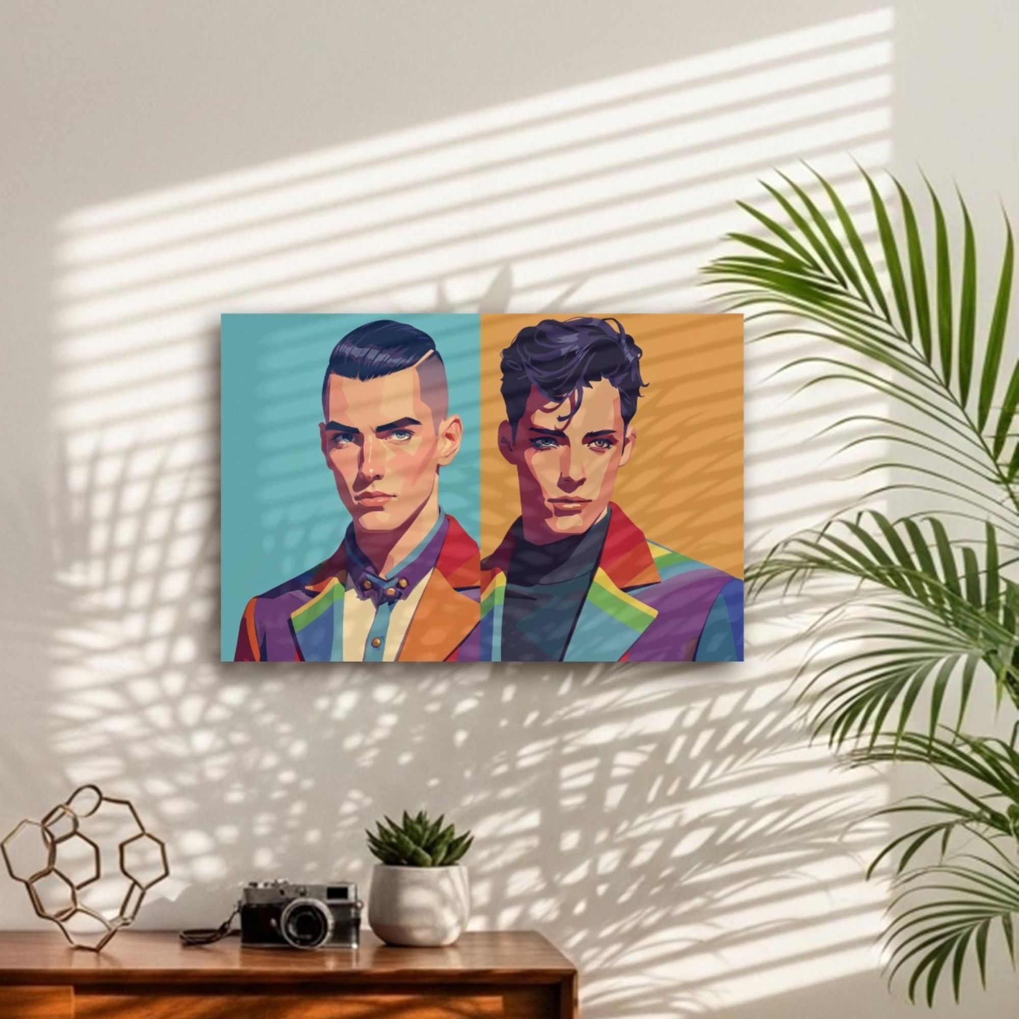 Queer Art Canvas Print - Tailored in Pride Series Design 3