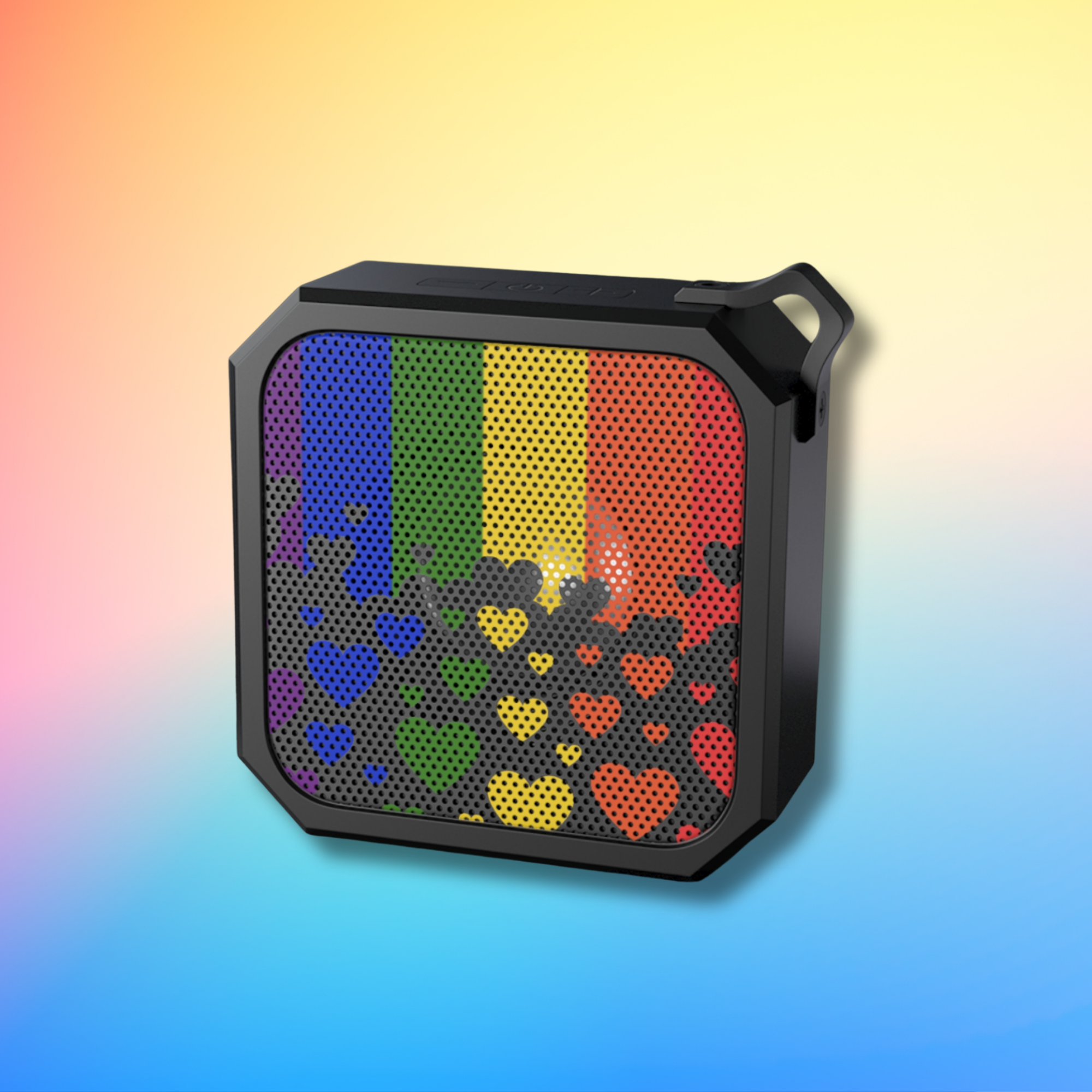 Pride flag bluetooth portable speaker