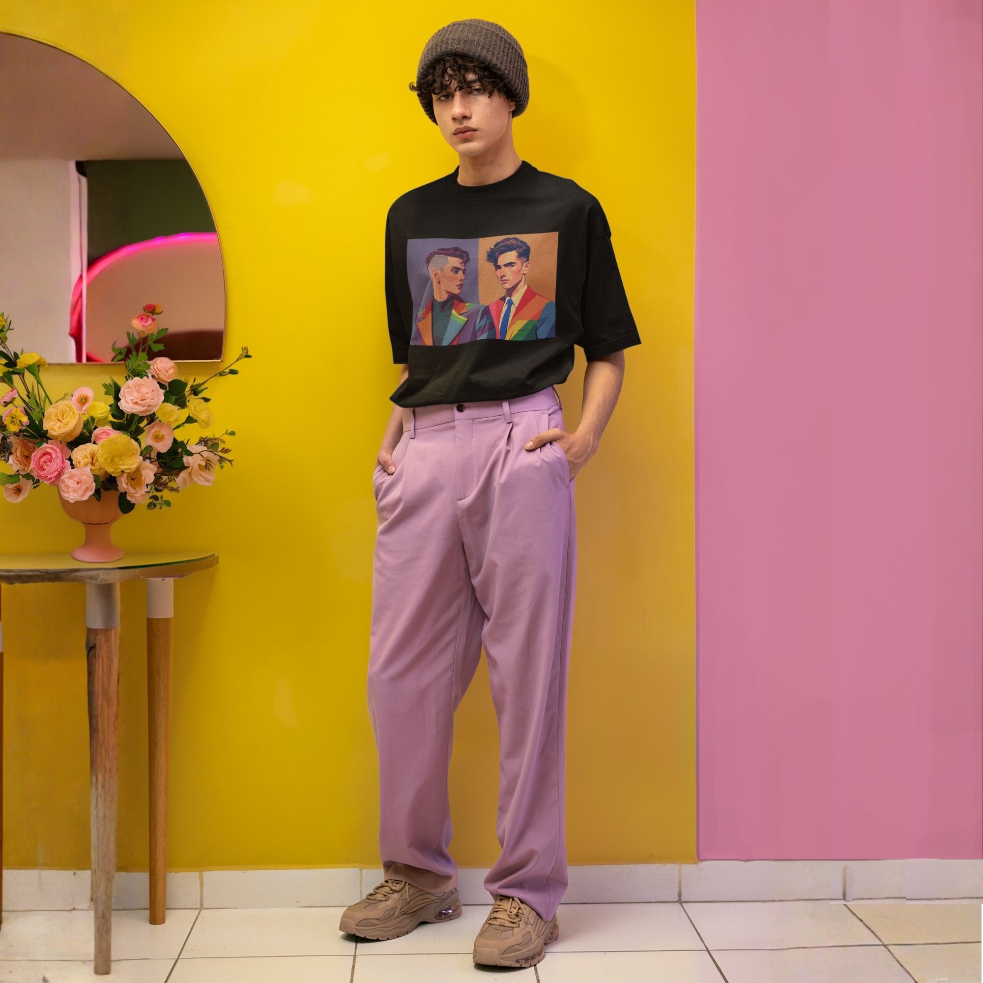 Oversized Unisex Pride Art T-Shirt - Tailored in Pride Series Print 4