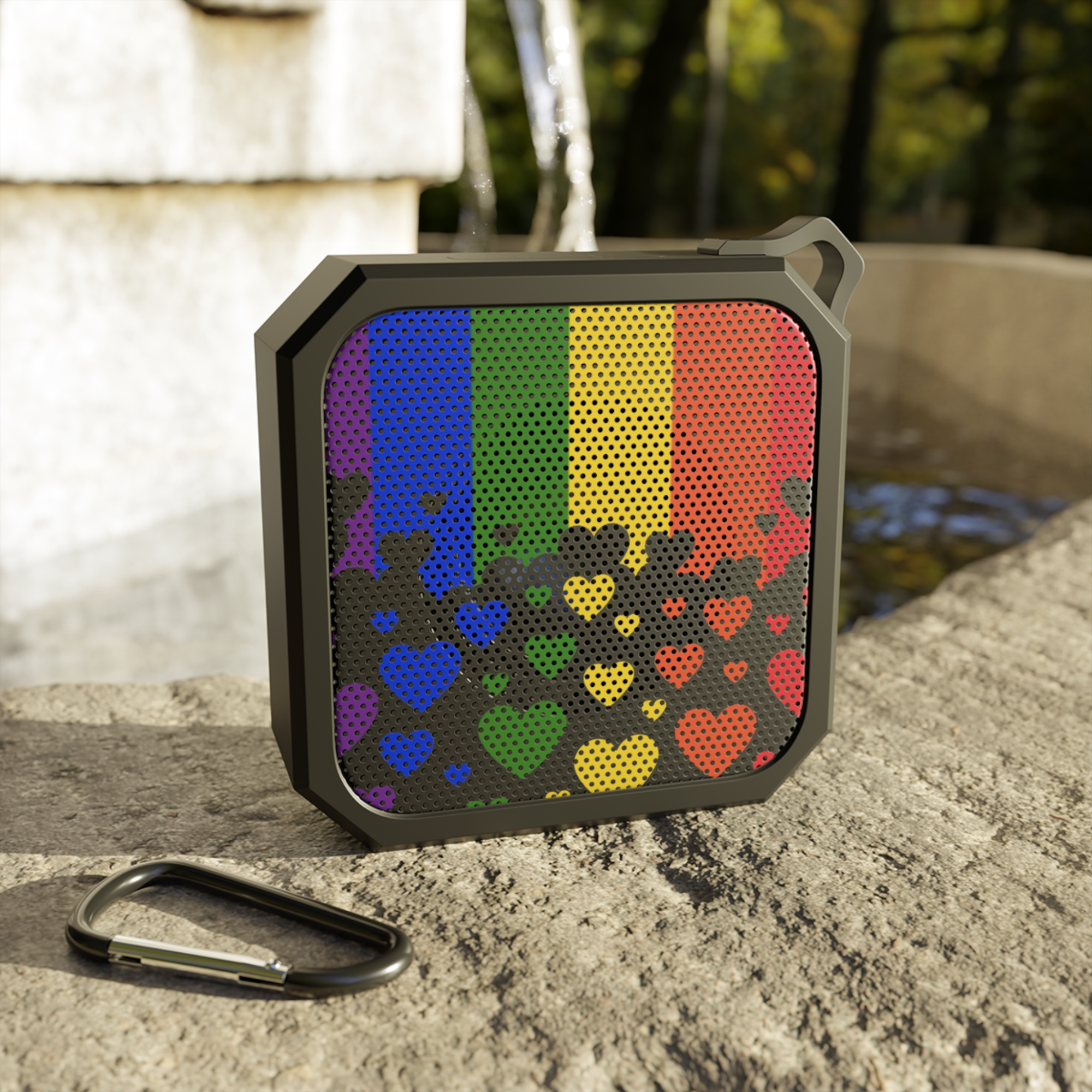 Pride flag bluetooth portable speaker
