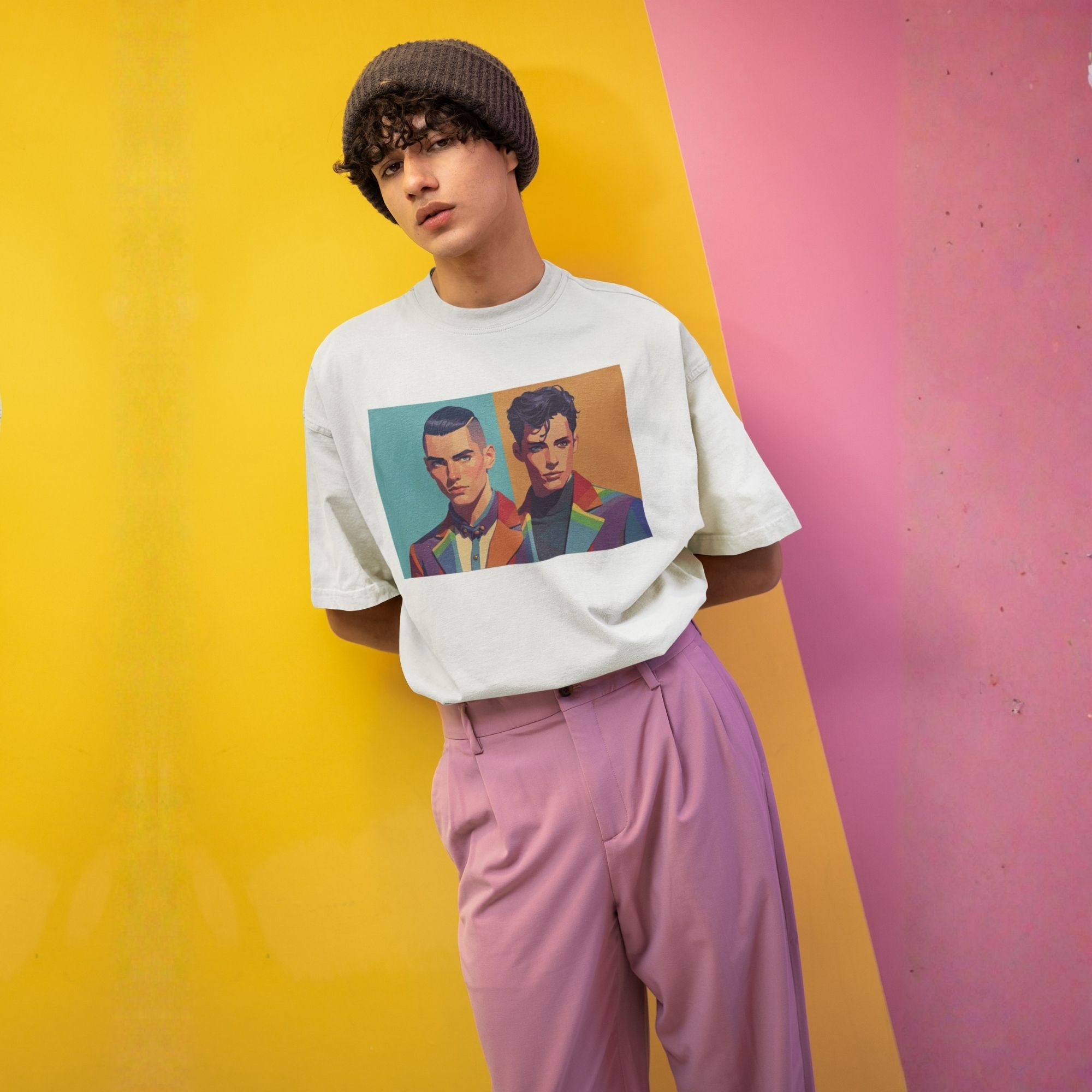 Oversized Unisex Pride Art T-Shirt - Tailored in Pride Series Print 3