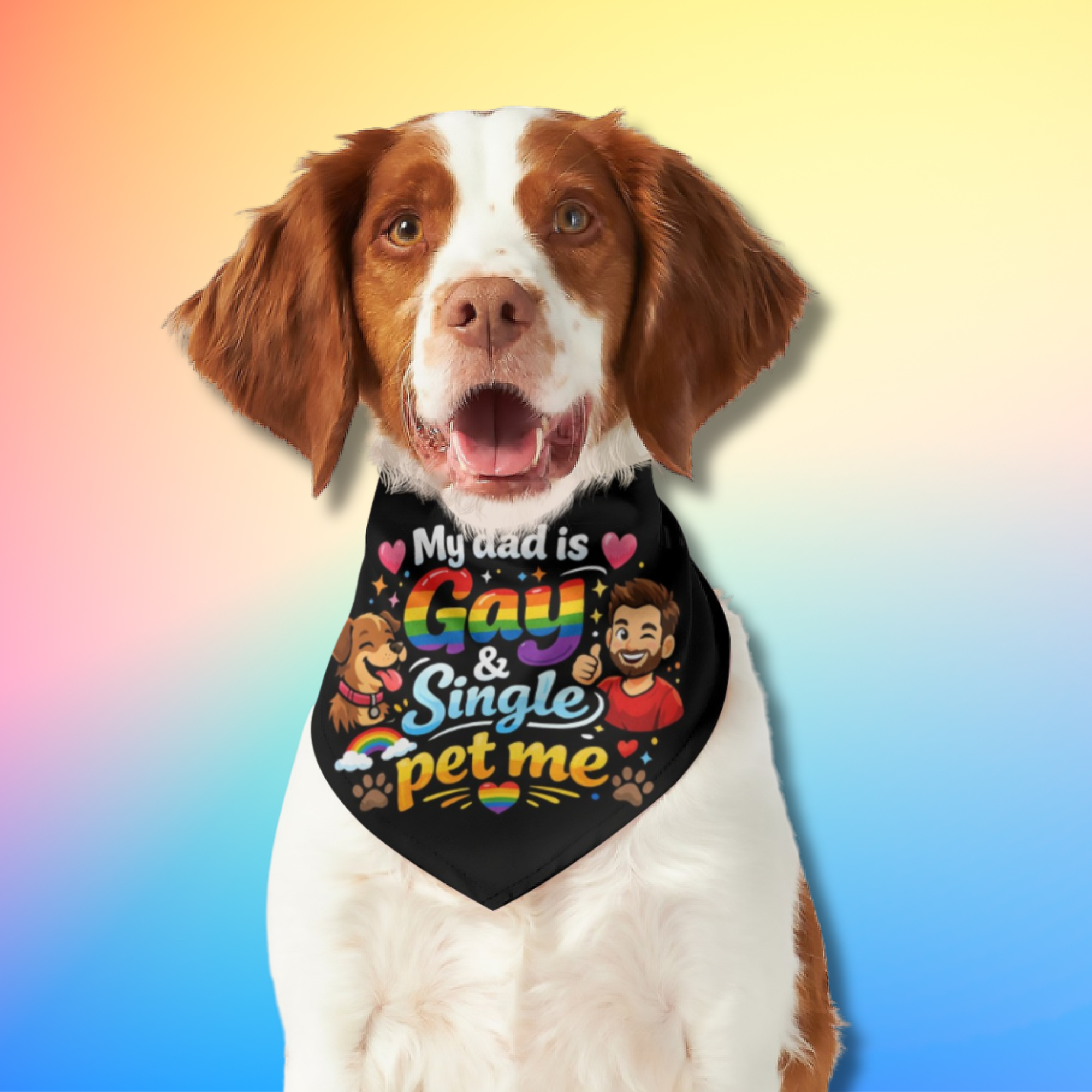 Gay & Single Pet Me Dog Bandana