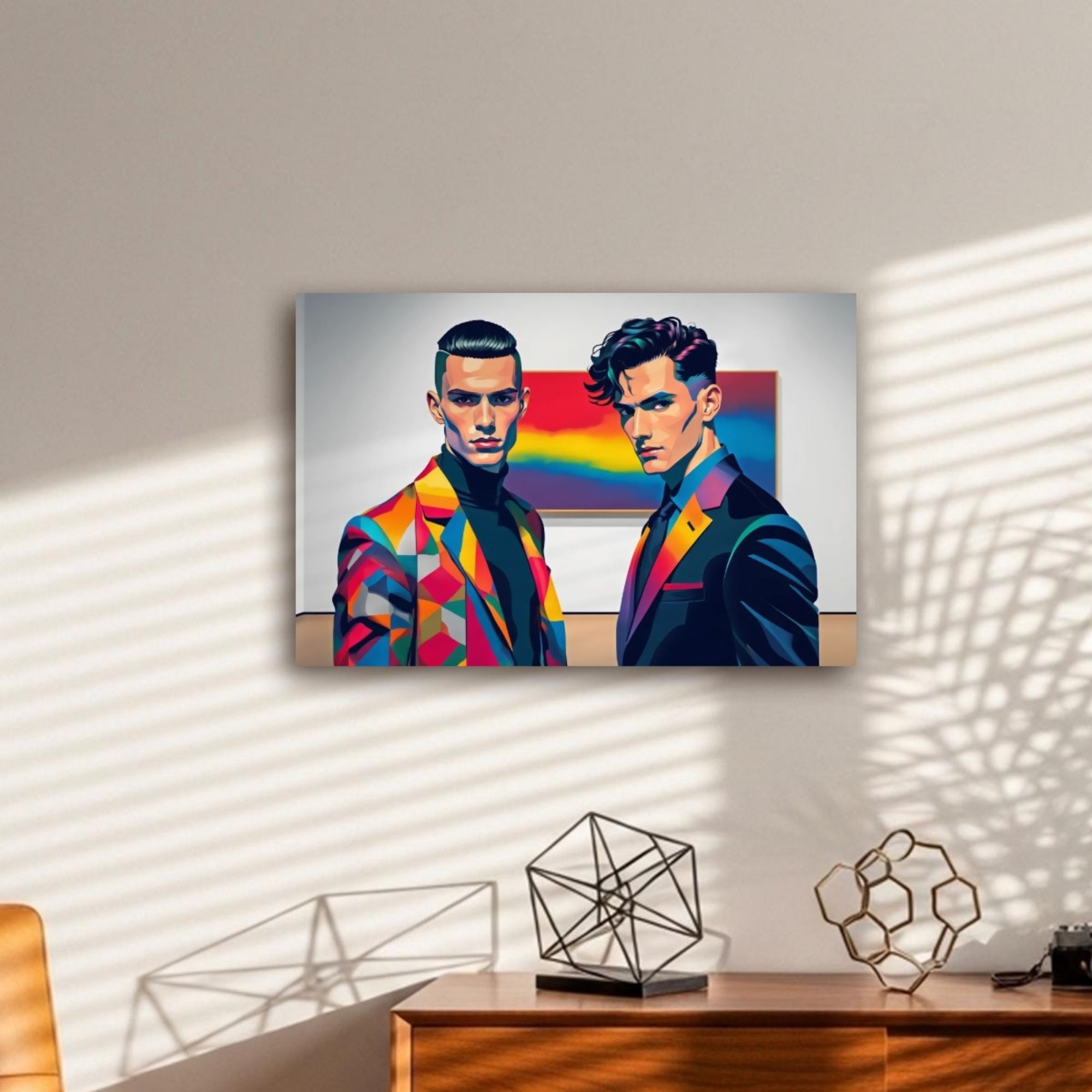 Queer Art Canvas Print - Tailored in Pride Series Design 2