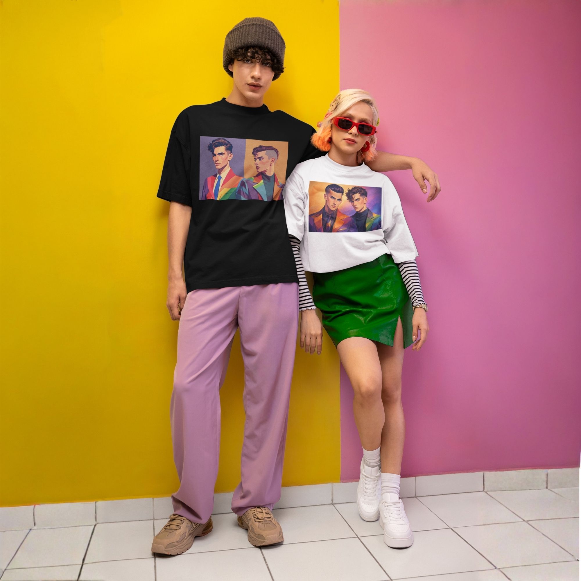 Oversized Unisex Pride Art T-Shirt - Tailored in Pride Series Print 5