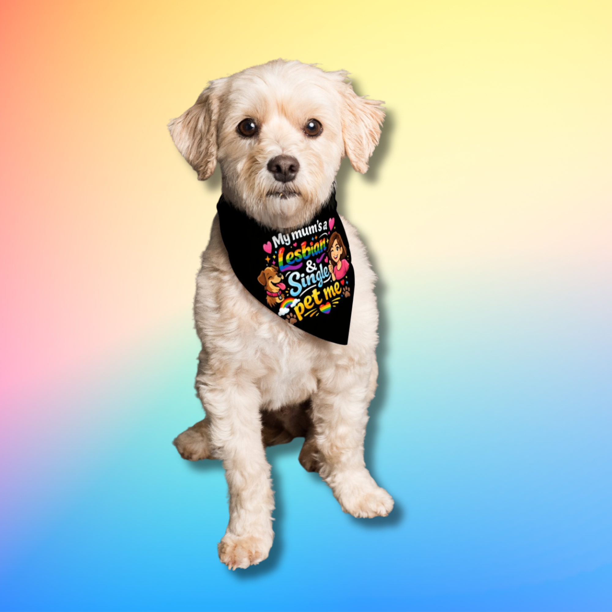Lesbian & Single Pet Me Dog Bandana