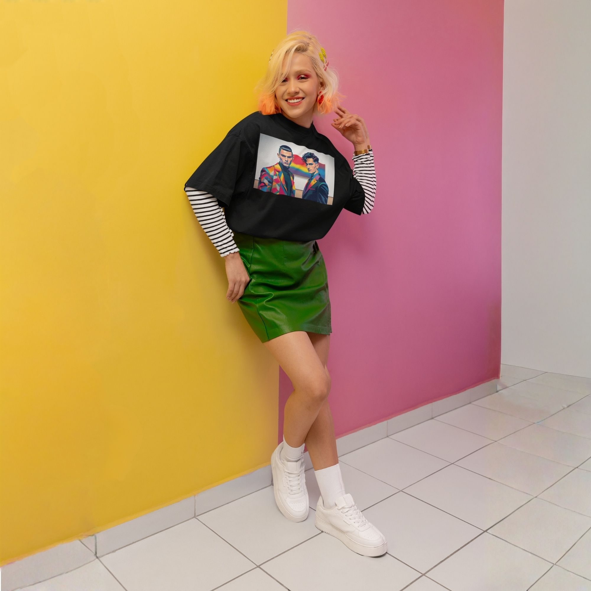 Unisex Pride Art Oversized T-Shirt - Tailored in Pride Series Print 2