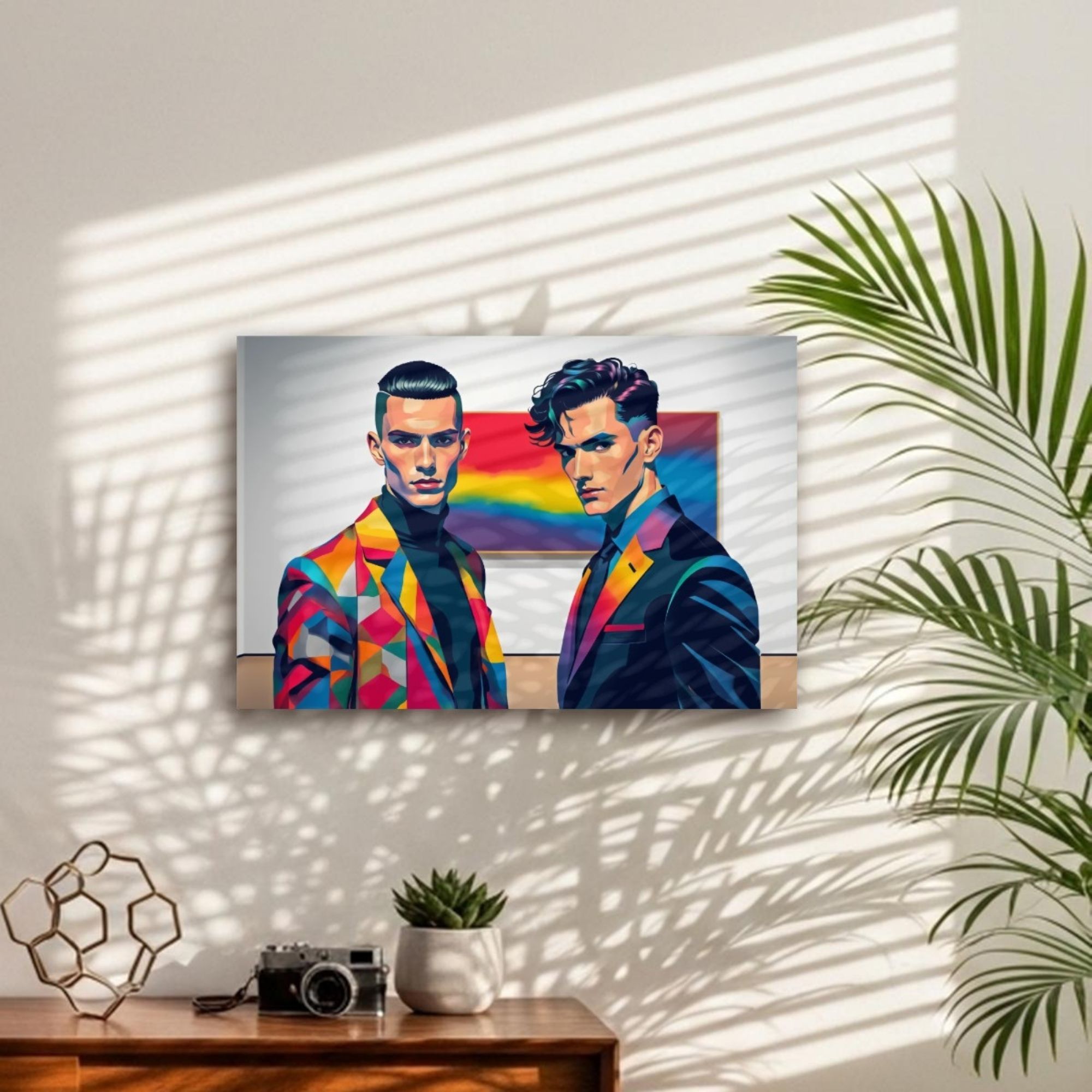 Queer Art Canvas Print - Tailored in Pride Series Design 2