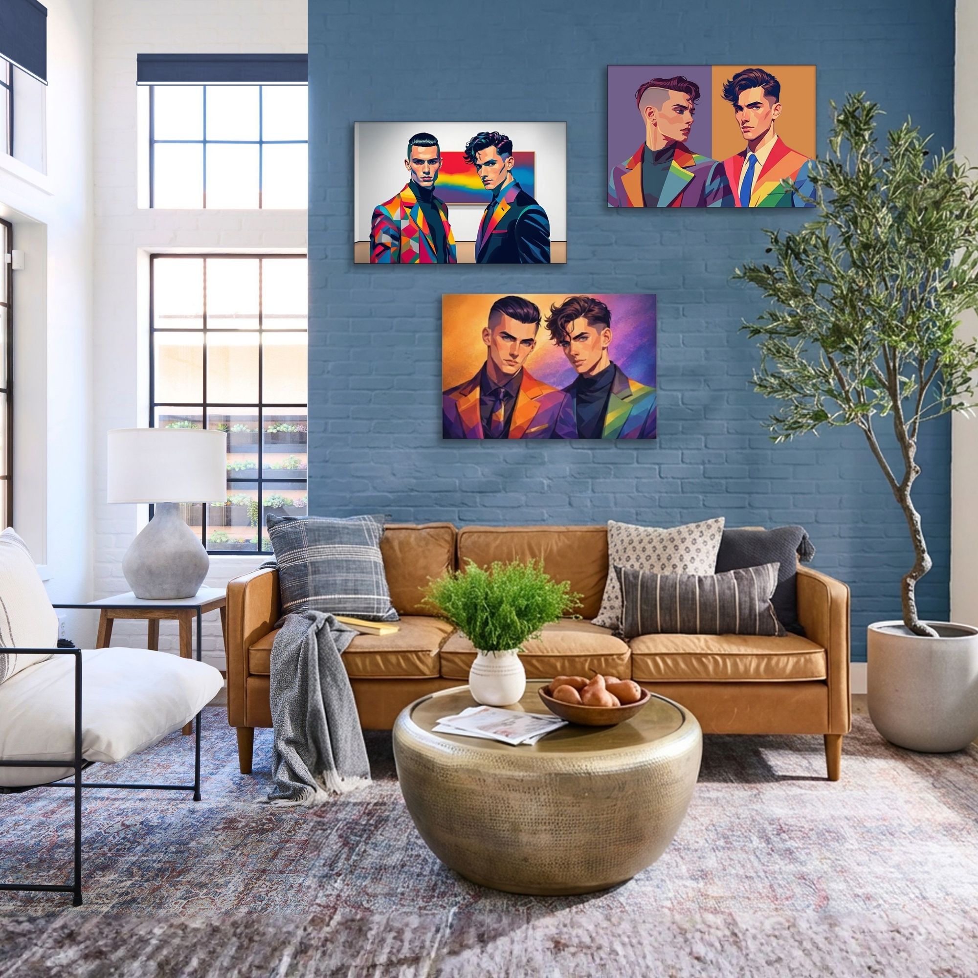Queer Art Canvas Print - Tailored in Pride Series Design 4