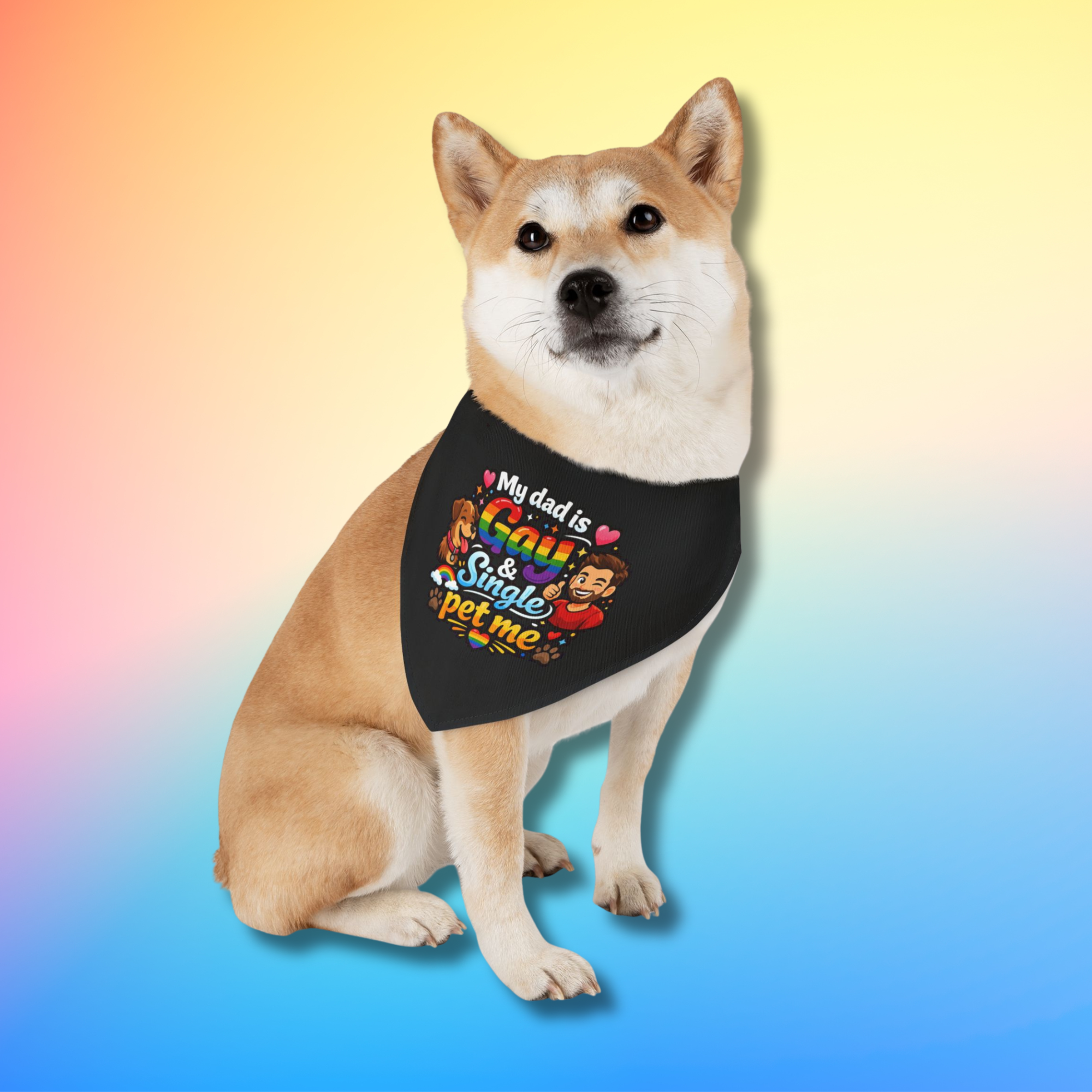 Gay & Single Pet Me Dog Bandana