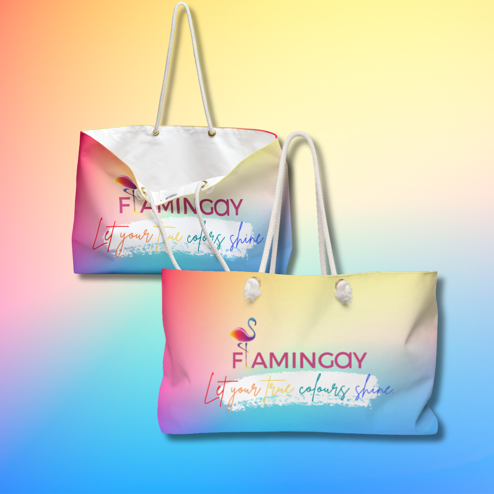 Flamingay oversize tote beach bag