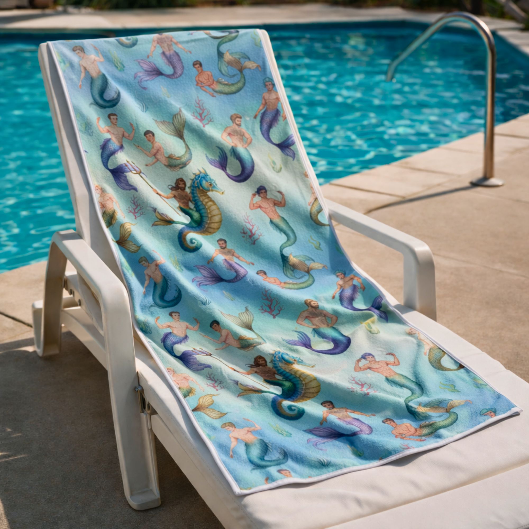 Mermen Beach Towel 