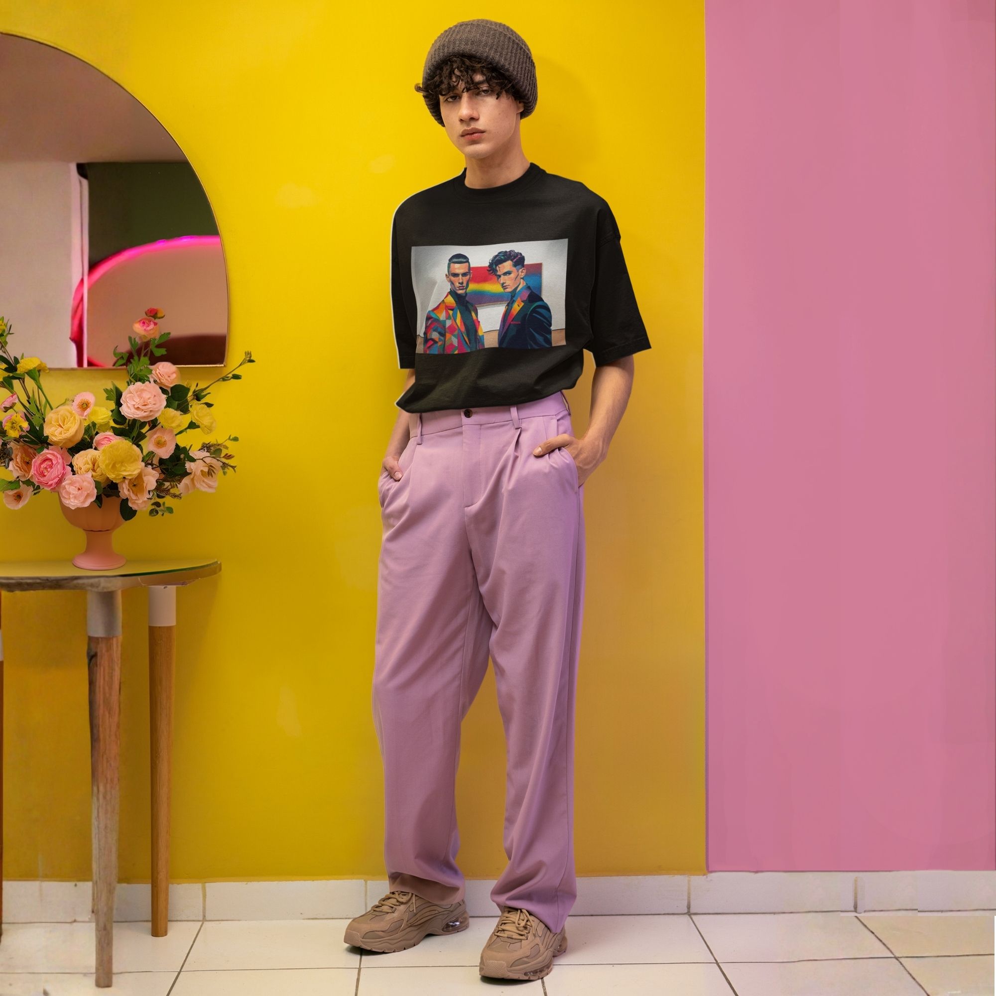 Oversized Unisex Pride Art T-Shirt - Tailored in Pride Series Print 2