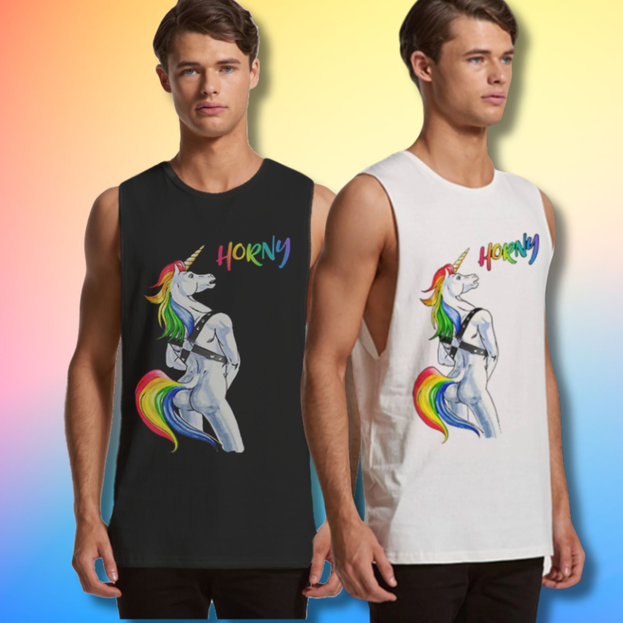 Horny Unicorn Muscle Tank